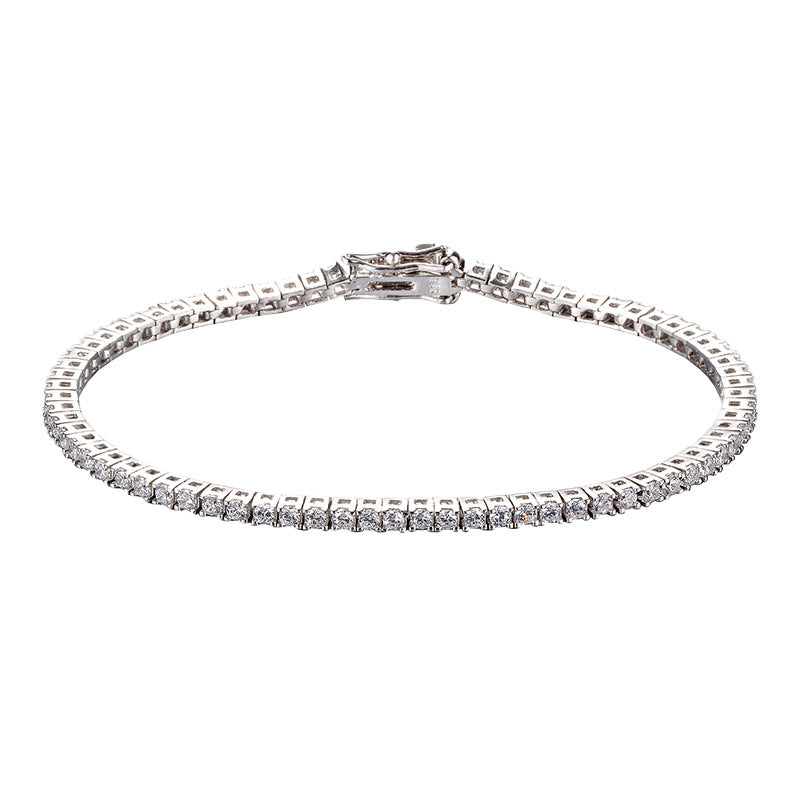 2 mm Moissanite Tennis Bracelet 