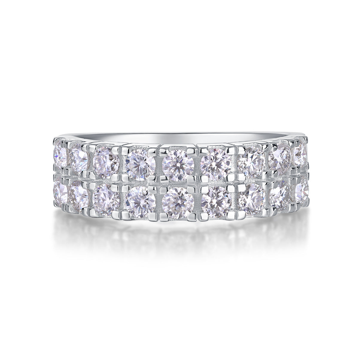 Moissanite Anniversary Band