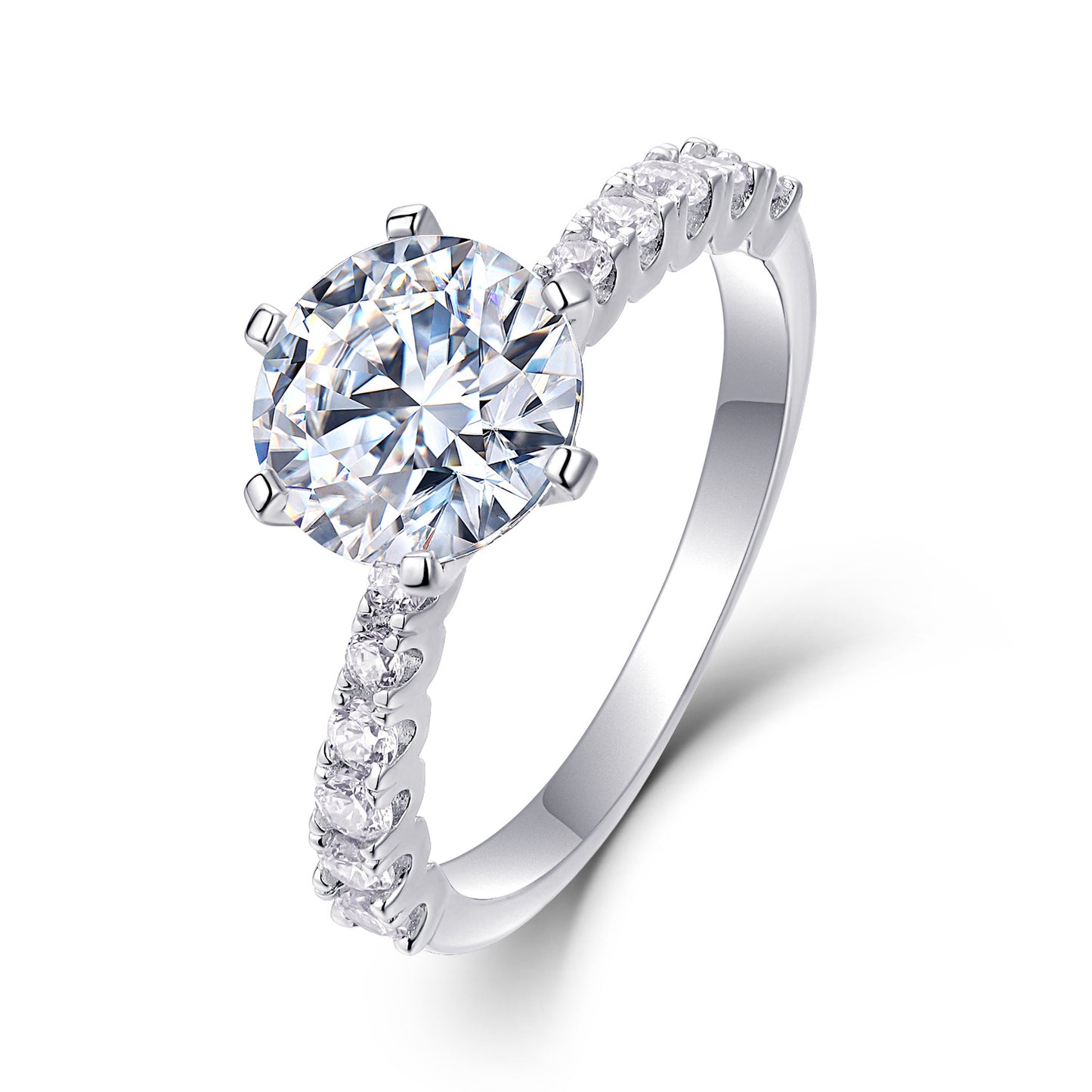 Travel Moissanite Ring 2 carat 