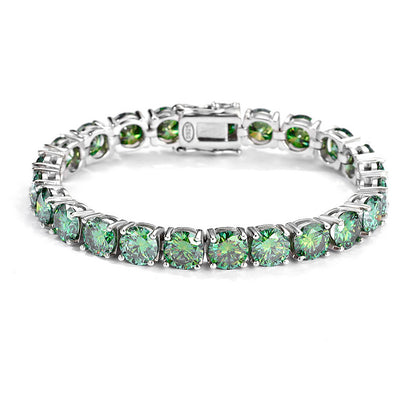 Green Color Tennis Bracelet 