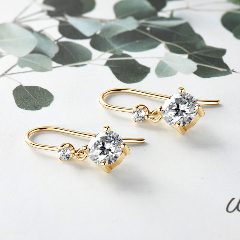 Moissanite Drop Earrings