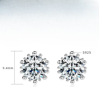 Moissanite Stud earrings 2 carat