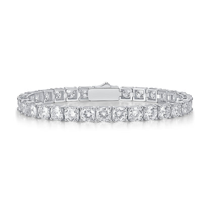 Silver Moissanite Tennis Bracelet