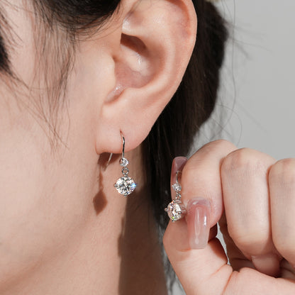 Moissanite Drop Earrings