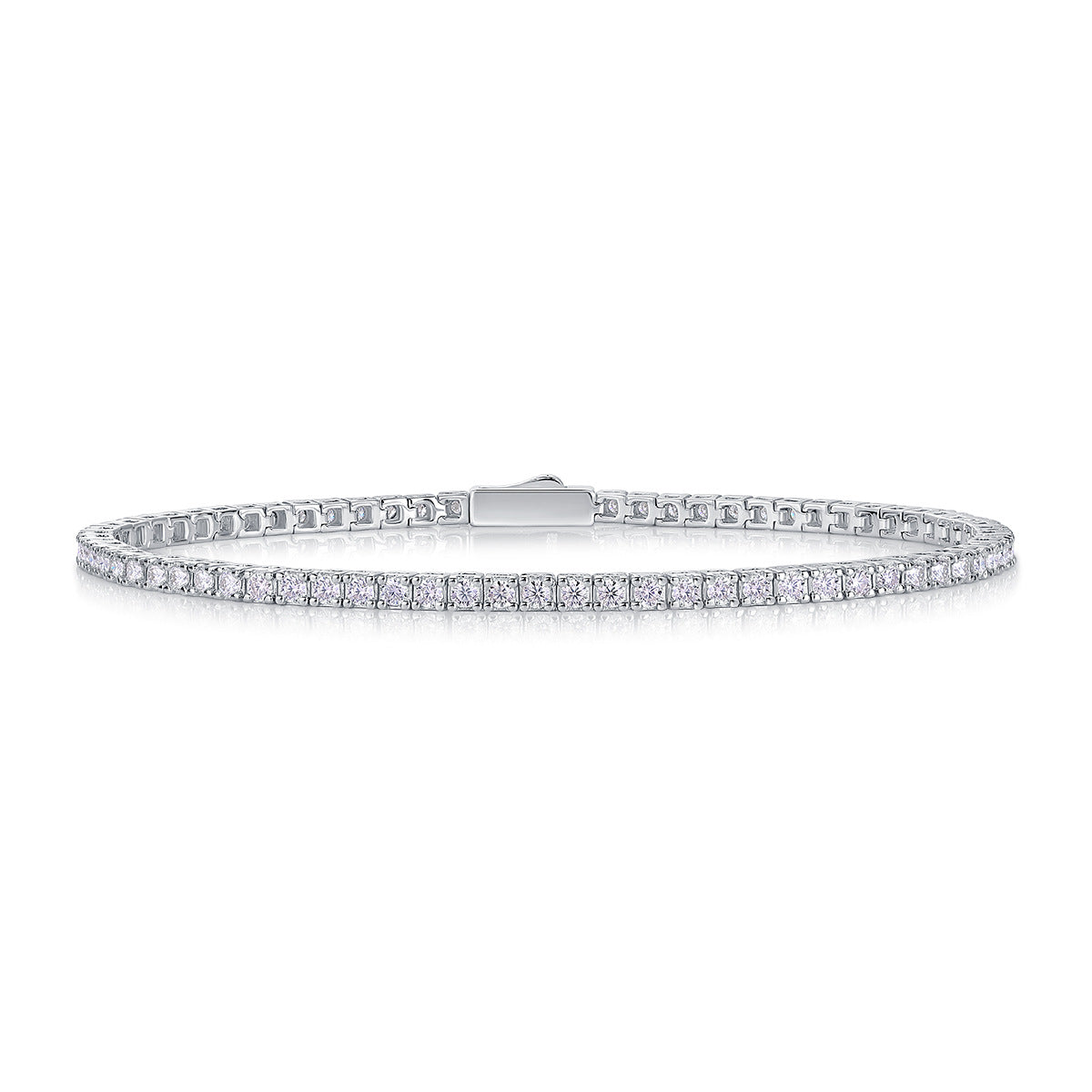 Silver Moissanite Tennis Bracelet