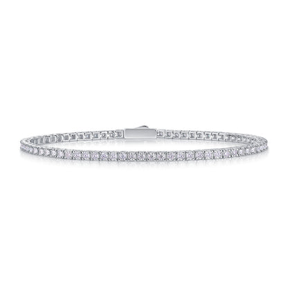 Silver Moissanite Tennis Bracelet