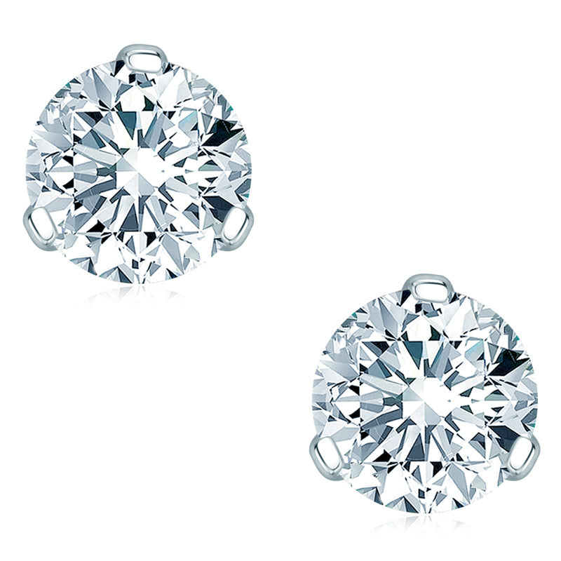 Moissanite Diamond Classic Stud Earrings