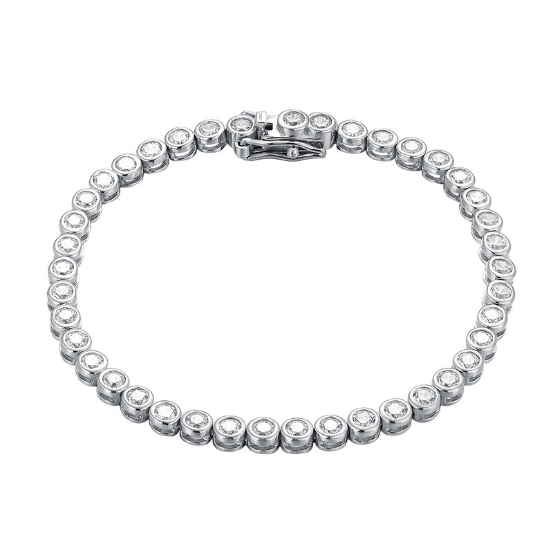 Bezel Set Tennis Bracelet