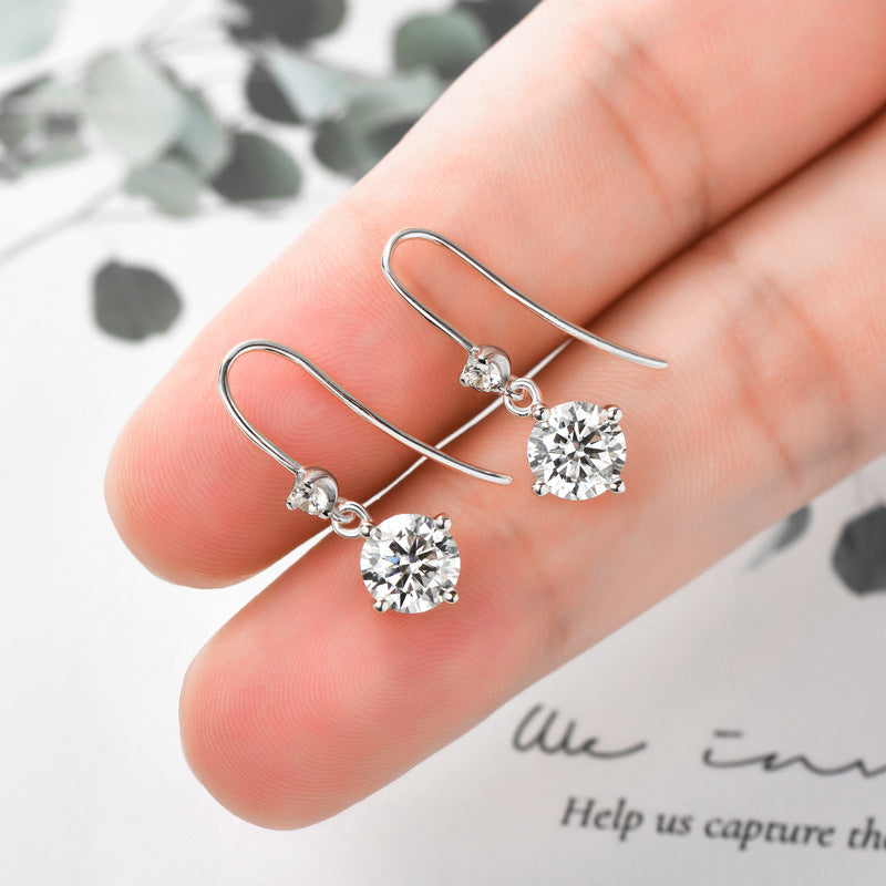 Moissanite Drop Earrings