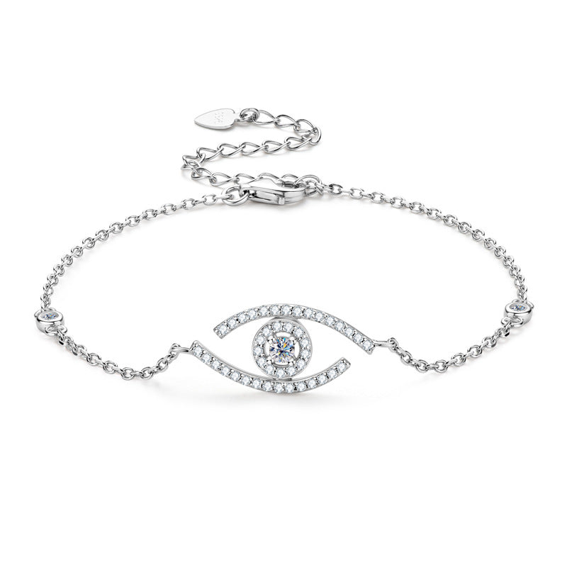 Moissanite Bracelet With Eye Diamond