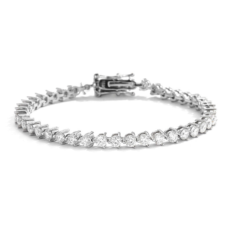 Three Prong Tennis Bracelet 5 mm