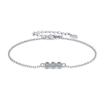 Silver Classic Moissanite Bracelet