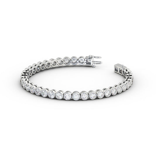 Bezel Set Tennis Bracelet