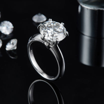 5 Carat Moissanite Solitaire Ring