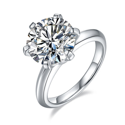 5 Carat Moissanite Solitaire Ring