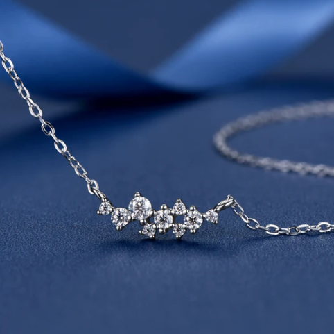 Round Moissanite Necklace