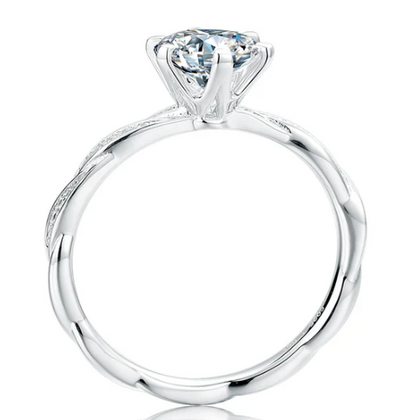 Engagement Wedding Moissanite Silver Ring