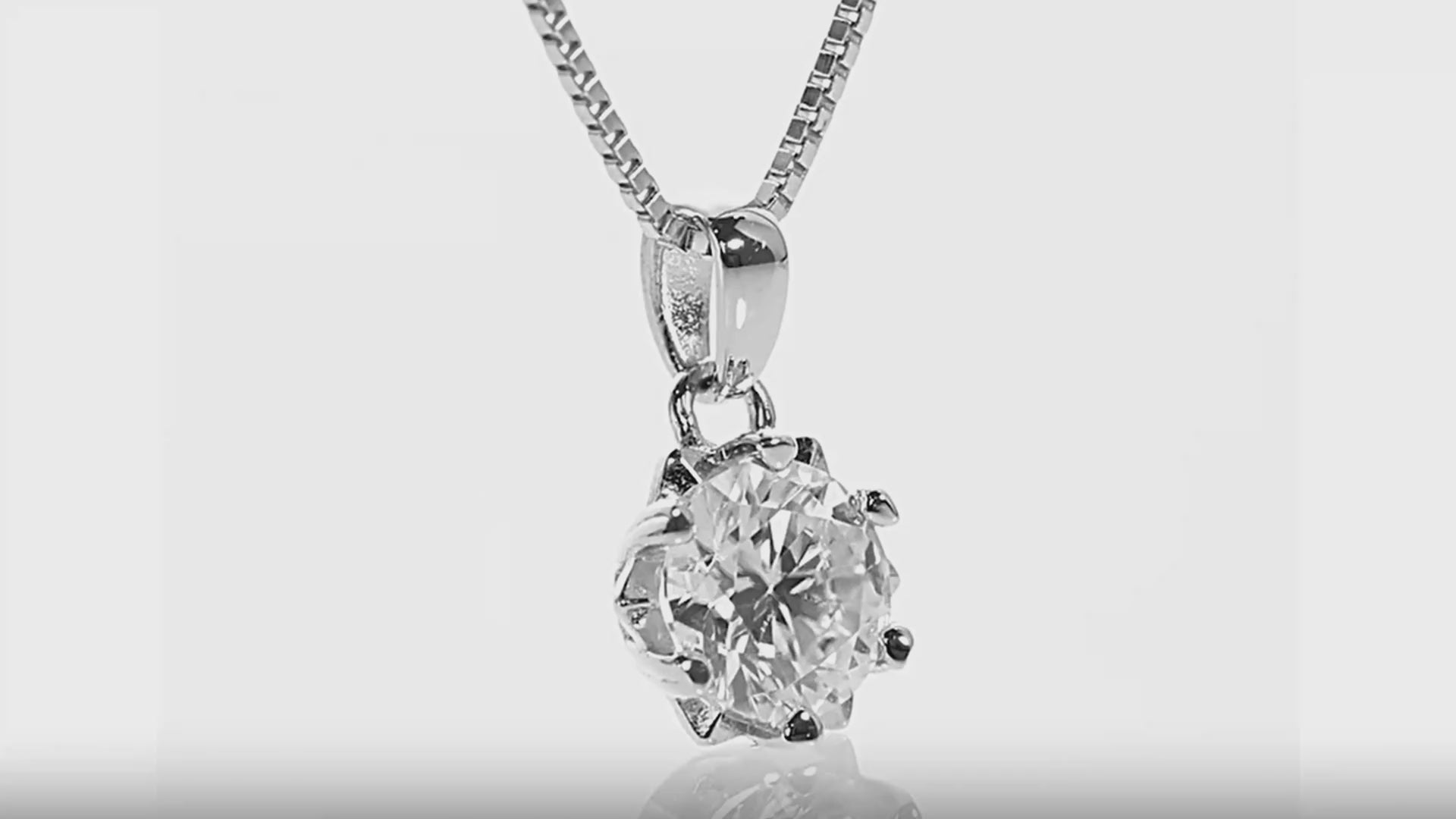 Moissanite Silver Snowflake Pendant