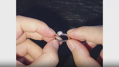 Moissanite Heart Diamond Ring