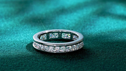 Channel-Set Diamond Wedding Ring