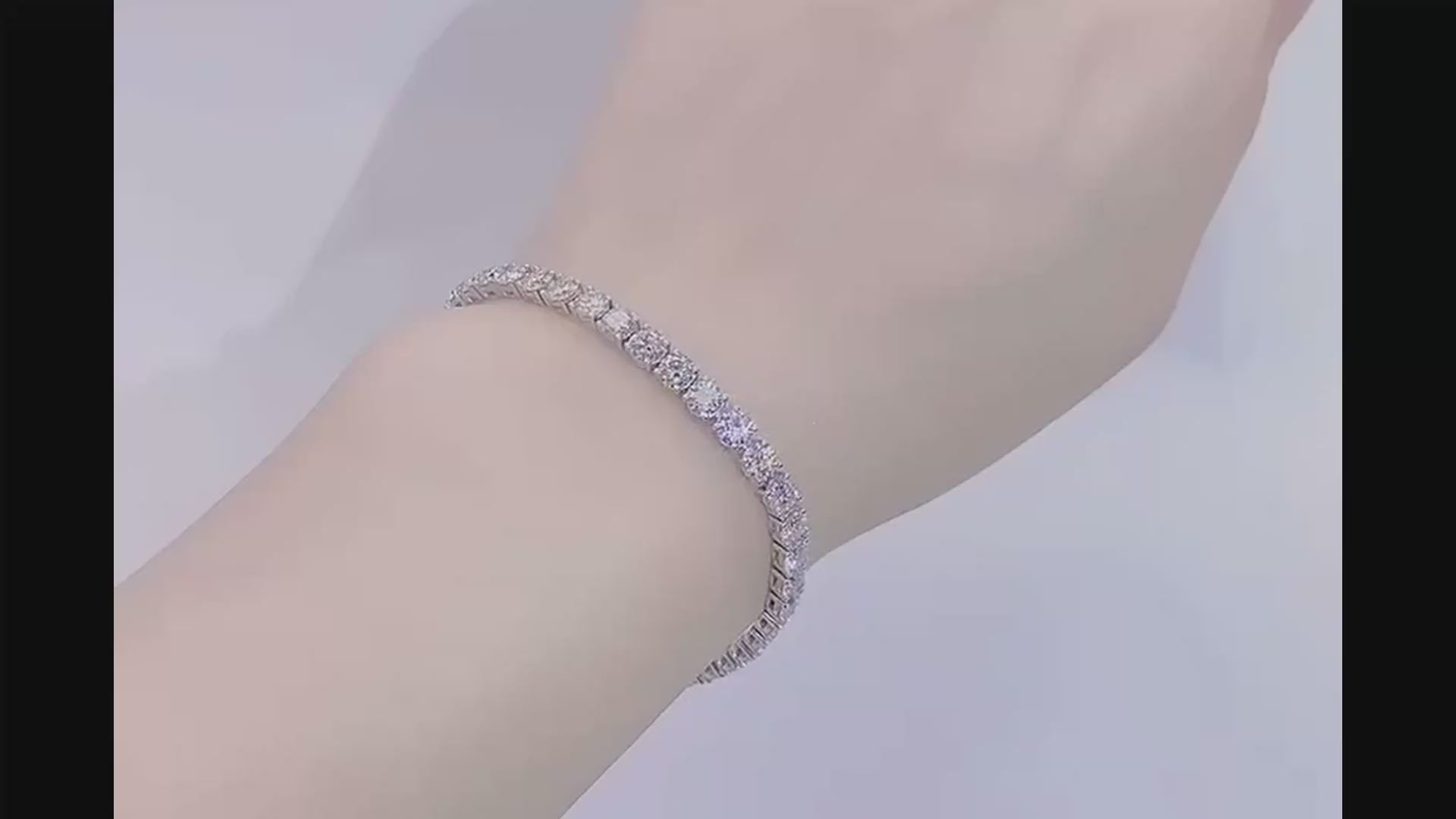 Silver Moissanite Tennis Bracelet