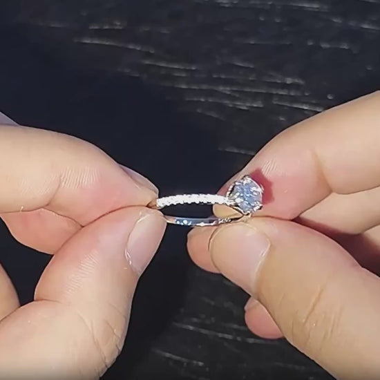 Engagement Wedding 1 Carat Moissanite Ring