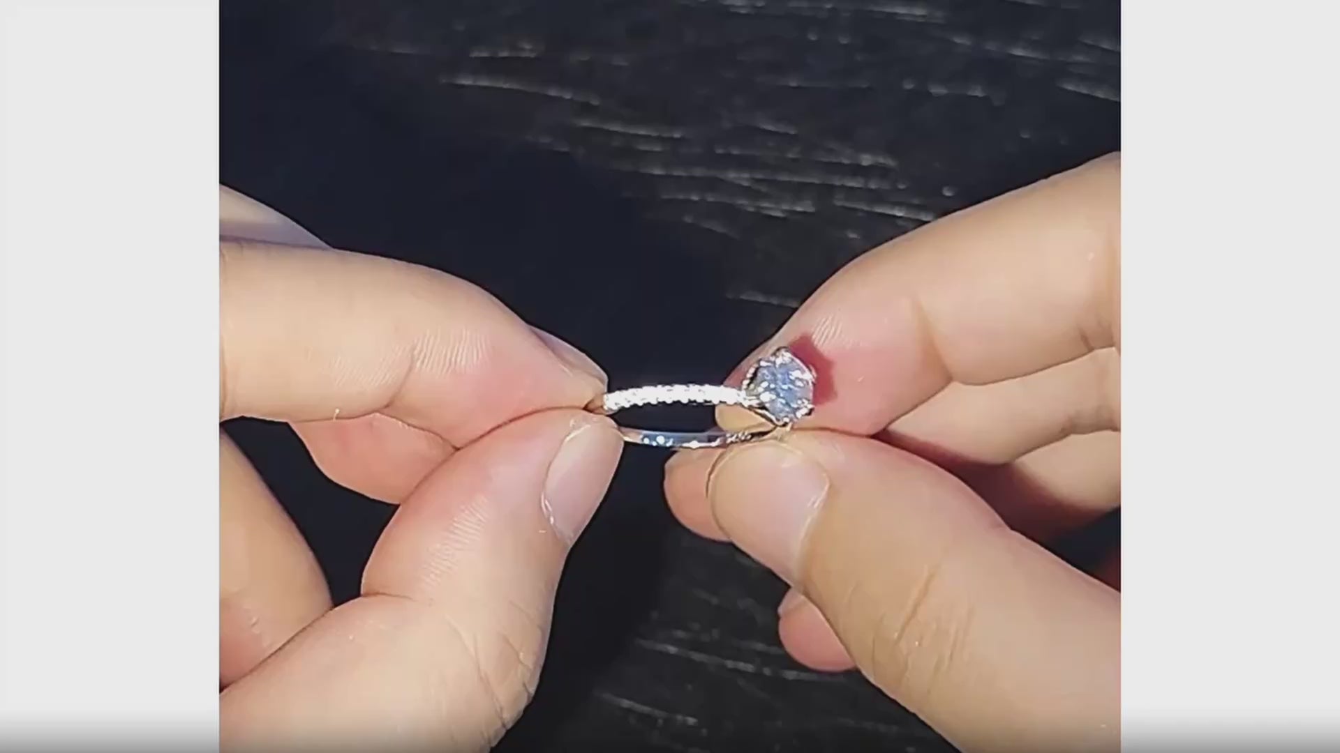 Engagement Wedding 1 Carat Moissanite Ring